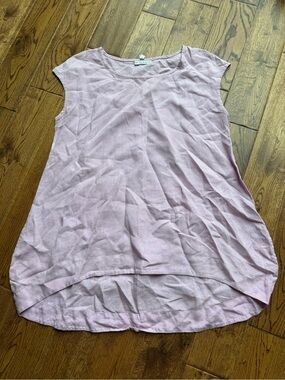 bryn walker Light Pink Linen Blend Sleeveless Tunic